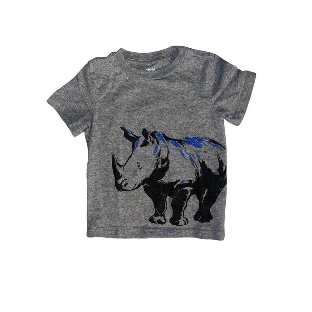 Rhinoceros Boys Gray Rhino Child of Mine by Carter’s Tee Shirt - Size: 4T